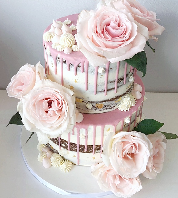 Wedding drip cake