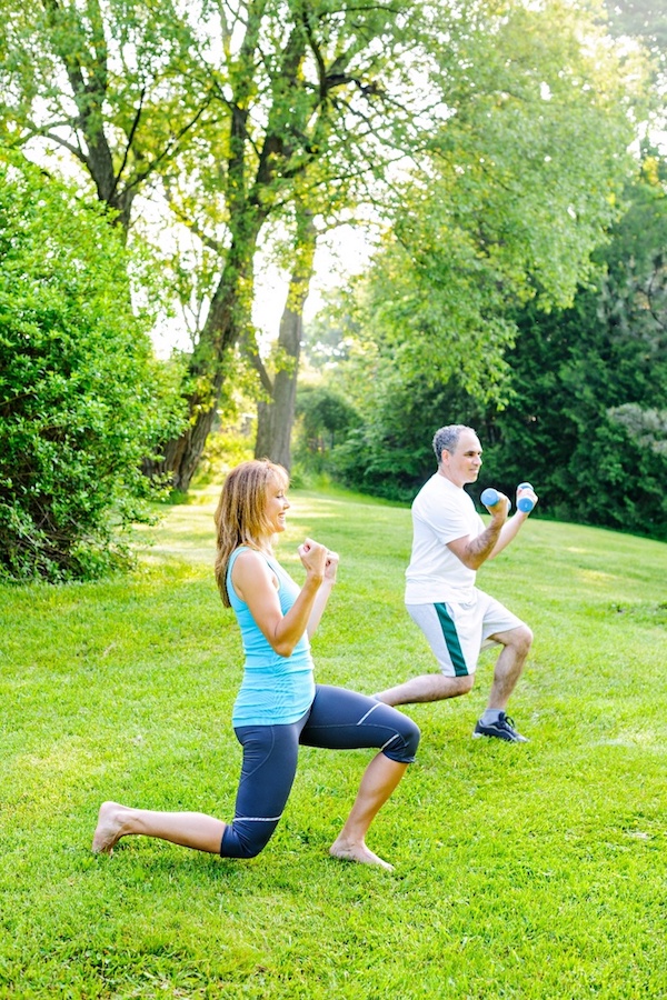 Exercise outside in the park