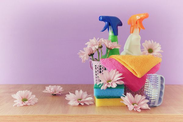 Serene and simple spring cleaning